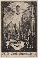 TvB G 4814
<br/>
Martyrium Jacobus de Meerdere ("Kleine Apostelserie")
<br/>
<em>Callot, Jacques (1592 - 1635)</em>